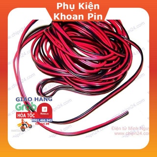 [Hàng Auth - Chọn màu] Dây điện đôi màu đỏ đen 2468.26AWG Nội dung 2phukienkhoanpin.com