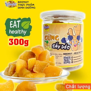 Gừng sấy dẻo tự nhiên Chống say tàu xe Công nghệ sấy lạnh giữ tối đã dinh dưỡng - Trái cây sấy dẻo BeeNut