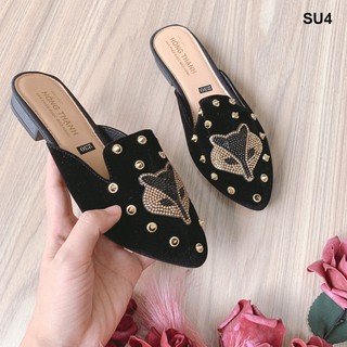 Dép sục THÊU HỒ LY xinh xắn - ảnh thật - SU4