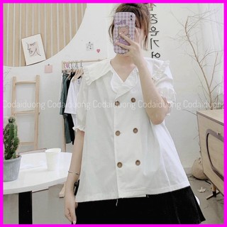 áo sơ mi babydoll 2 đường cúc A 205 freeship 50k