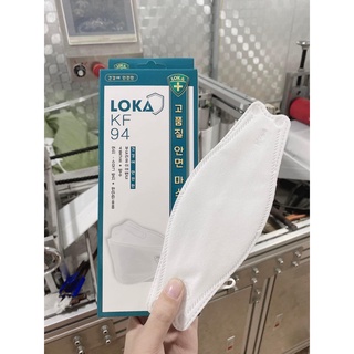 Hộp 10c Khẩu Trang KF94 Kháng Khuẩn Hàng Chất Lượng Cao Chính Hãng LOKA Mark Công Nghệ Hàn