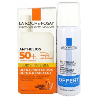 Set kem chống nắng+xịt khoáng La roche Posay Creme Hydratante 50ml