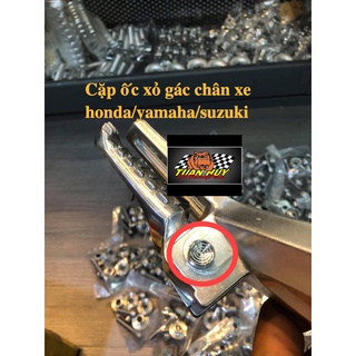 Cặp ốc xỏ gác chân Mẫu V2 Thái Salaya Salaza Inox 304  gắn Wave Exciter Winner Sirius