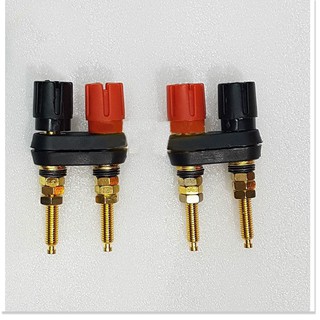 Bộ 2 trạm loa / cọc loa đỏ đen chân dài
