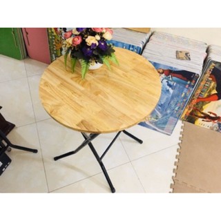 Bàn tròn chân cao 𝐅𝐑𝐄𝐄 𝐒𝐇𝐈𝐏 bàn cafe gỗ cao su siêu bền