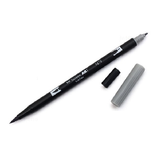 Bút lông cọ hai đầu Tombow ABT Dual Brush Pen - Brush/ Bullet - Cool Gray 3 (N75)