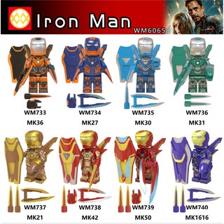 Minifigures Các Mẫu Nhân Vật Ironman Người Sắt Với Nhiều Phiên Bản Khác Nhau WM6065
