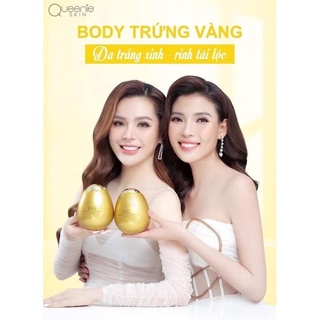Kem dưỡng trắng da Body trứng vàng Queenie 250gr tặng 1 huyết thanh kích trắng