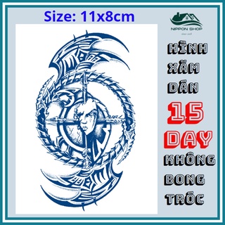 Hình Xăm Dán 15 Ngày Không Phai 11 x 18 cm Mẫu 486