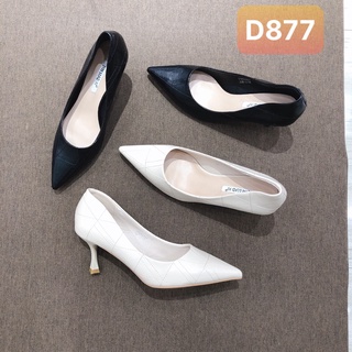 Giày Gót Nhọn 5cm dáng công sở Form Rộng-D877
