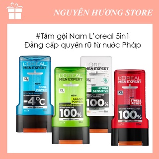 Sữa Tắm Gội Dạng Gel 5IN1 Loreal For Men 300ml Pháp | Nguyên Hương Store