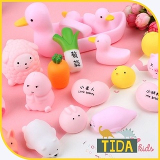 Mochi Thả Bồn Tắm Có Còi ⚡ HÀNG ĐẸP ⚡ Thú Bóp Kêu Vui Nhộn Cho Bé Giá Tốt, Đồ Chơi Giải Trí TiDa Kids Shop