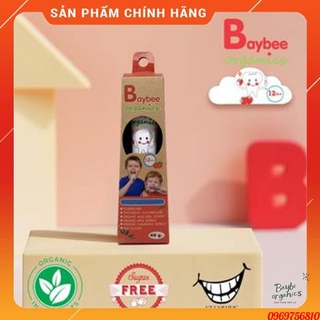 [ KÈM BÀN CHẢI ] Kem đánh răng hữu cơ BAYBEE Thái Lan, Kem đánh răng trẻ em nuốt được, kem đánh răng hữu cơ cho bé