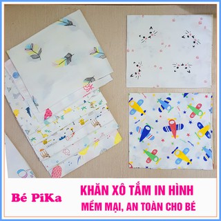 Khăn xô tắm xuất Nhật 2, 4 lớp mềm mại, siêu thấm hút in hình dễ thương cho bé