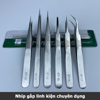 Nhíp gắp linh kiện thép không gỉ inox 304 nhíp ghép lông mi, nối tóc, làm móng, gắp lông tổ yến
