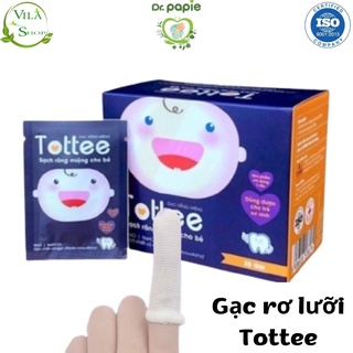 Hộp Gạc Rơ Lưỡi Tottee Làm Sạch Và Ngăn Ngừa Các Vấn Đề Răng Miệng Cho Bé Sơ Sinh