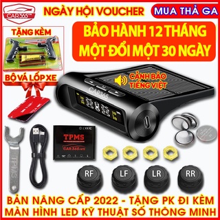 COMBO Vá Lốp + Cảm biến áp suất lốp cao cấp chính hãng CAR365 - Cảnh báo Tiếng Việt - BẢO HÀNH 12THÁNG