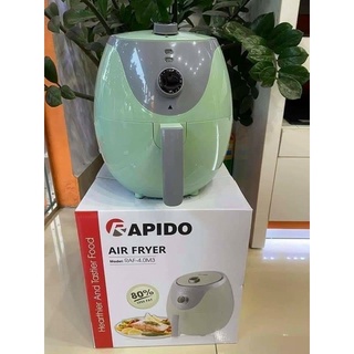 [Mã 254ELSALE giảm 7% đơn 300K] (SIÊU SALE)Nồi chiên không dầu Rapido 4L xanh mint mã RAF4.0 M3