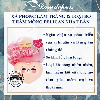 Xà Phòng Làm Trắng &amp; Loại bỏ Thâm Mông Pelican Nhật Bản (Mọi lứa tuổi)