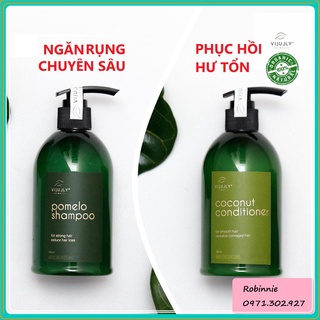 [GIẢM RỤNG-PHỤC HỒI]  Bộ Dầu Gội Bưởi - Dầu Xả Tóc Vi Jully Ngăn Ngừa Rụng - Phục Hồi Tóc Hư Tổn Mọc Tóc