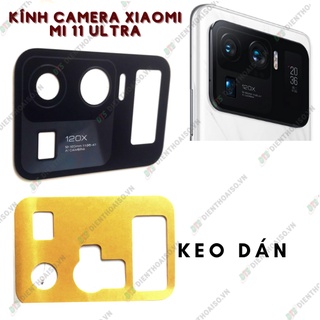 Mặt kính camera xiaomi mi 11 ultra có sẵn keo dán