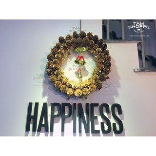 VÒNG NGUYỆT QUẾ NOEL TRÁI THÔNG DẦU VINTAGE SỐ 08