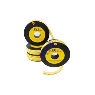 CUỐN VÒNG SỐ ĐÁNH DẤU DÂY ĐIỆN TÍN HIÊU MẠNG CAT 5 5E 6 - MÃ EC1 EC2 EC3 CAO SU CHẤT LƯỢNG CAO BỘ 100ML/ CUỘN 1000