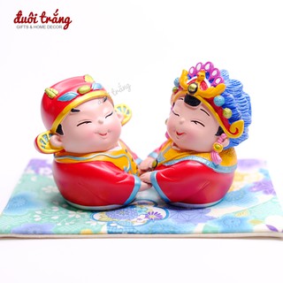 Cặp Tân Lang Tân Nương 8cm "Khiên Thủ Nhất Sinh" mã 17018