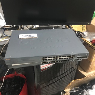 bộ chia mạng và cấp nguồn POE aruba s1500-24p AT 370W hàng qua sử dụng