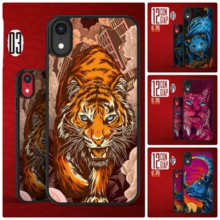 ỐP LƯNG IPHONE - Ốp kính 12 CON GIÁP TẾT  dành cho ip 6 đến 13promax - k327