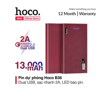 Sạc dự phòng HOCO B36 - 13000 mAh - 2 cổng sạc