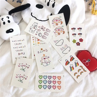 Hình Xăm Dán Mini Tattoo Chống Thấm Nước Nghệ Thuật Cá Tính Hàn Quốc Cute Hot Trend - Phần 5