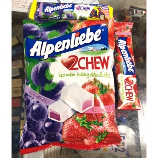Kẹo Mềm Alpenliebe Hương Dâu&amp;Nho Gói (25 Viên x3.5g)