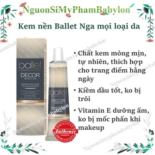 Kem Nền Siêu Mịn Ballet Decor Nga - 40g