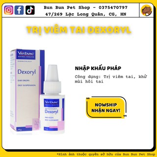 Sản phẩm Dexoryl xử lý viêm tai cho chó mèo