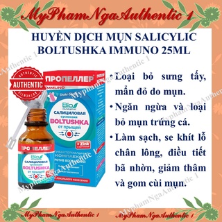 Huyền dịch hổ trợ mụn cấp tốc Nga Salicylic BOLTUSHKA