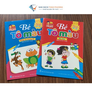 Sách - Bộ tô màu 3-4 tuổi song ngữ Anh-Việt (Túi 8 cuốn)