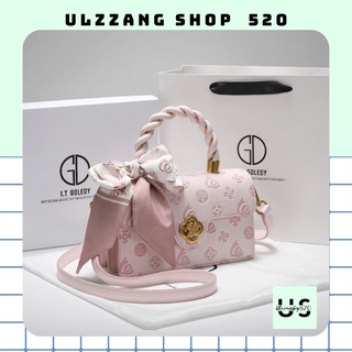 Túi xách hình hoa kèm turban buộc nơ kiểu Hàn Quốc Ulzzangshop520