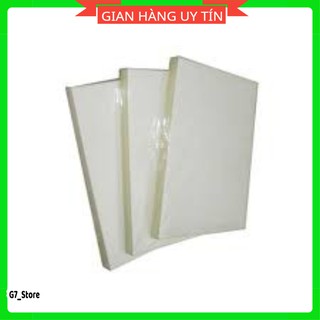 (SALE) 1 Tập giấy ép plastic A4 125mic,ép ảnh plastic dầy