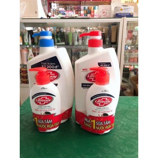 Sữa Tắm Lifebuoy 900ml tặng Nước Rửa Tay 150ml