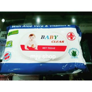 Khăn ướt baby Clear (bịch 80 tờ)