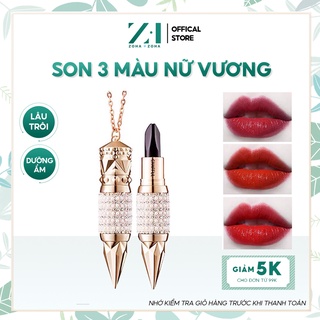 Son 3 mầu nữ vương siêu lì dưỡng ẩm chống nước lâu trôi 3 mầu trong 1 cây son cực hot 2020