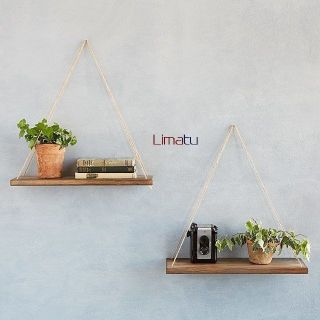 Kệ trang trí treo tường có dây set/1 kệ