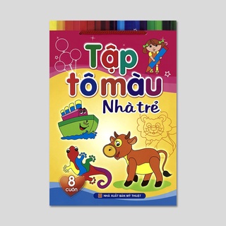 Sách: Tập tô màu nhà trẻ (Túi 8 cuốn)  - B60 - TSMN
