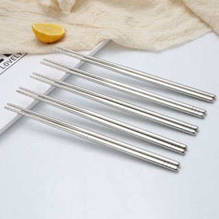[Lẻ] Đôi Đũa Inox Chống Trượt #C630 (Inox)