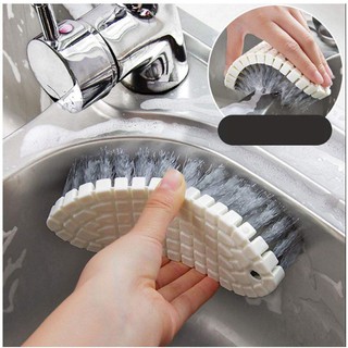 Bàn chải chà cọ bồn vệ sinh nhà bếp uốn cong chà rửa mọi góc cạnh Phặn Phặn