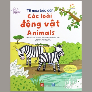 Sách Tô màu bóc dán Phần 1 (7 quyển lẻ tùy chọn)