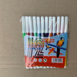 12 BÚT LÔNG MÀU CON VẸT GIÁ TỐT