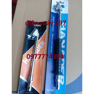 Đầu bơm hơi 2 đầu Tay bơm hơi ô tô xe máy dài