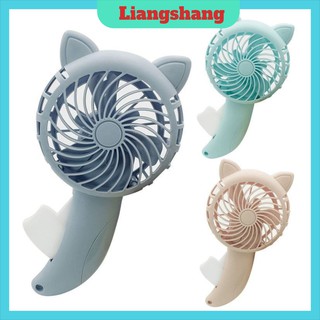 Quạt mini cầm tay FREESHIPQuạt cầm tay mini chạy cơ Cute Fan tai mèo nhiều màu sắc dễ thương